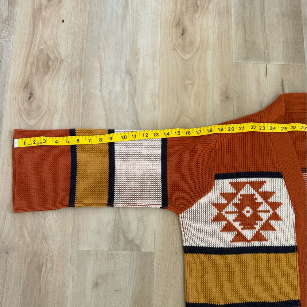 Vintage Southwestern belted cardigan - Picture 7 of 9